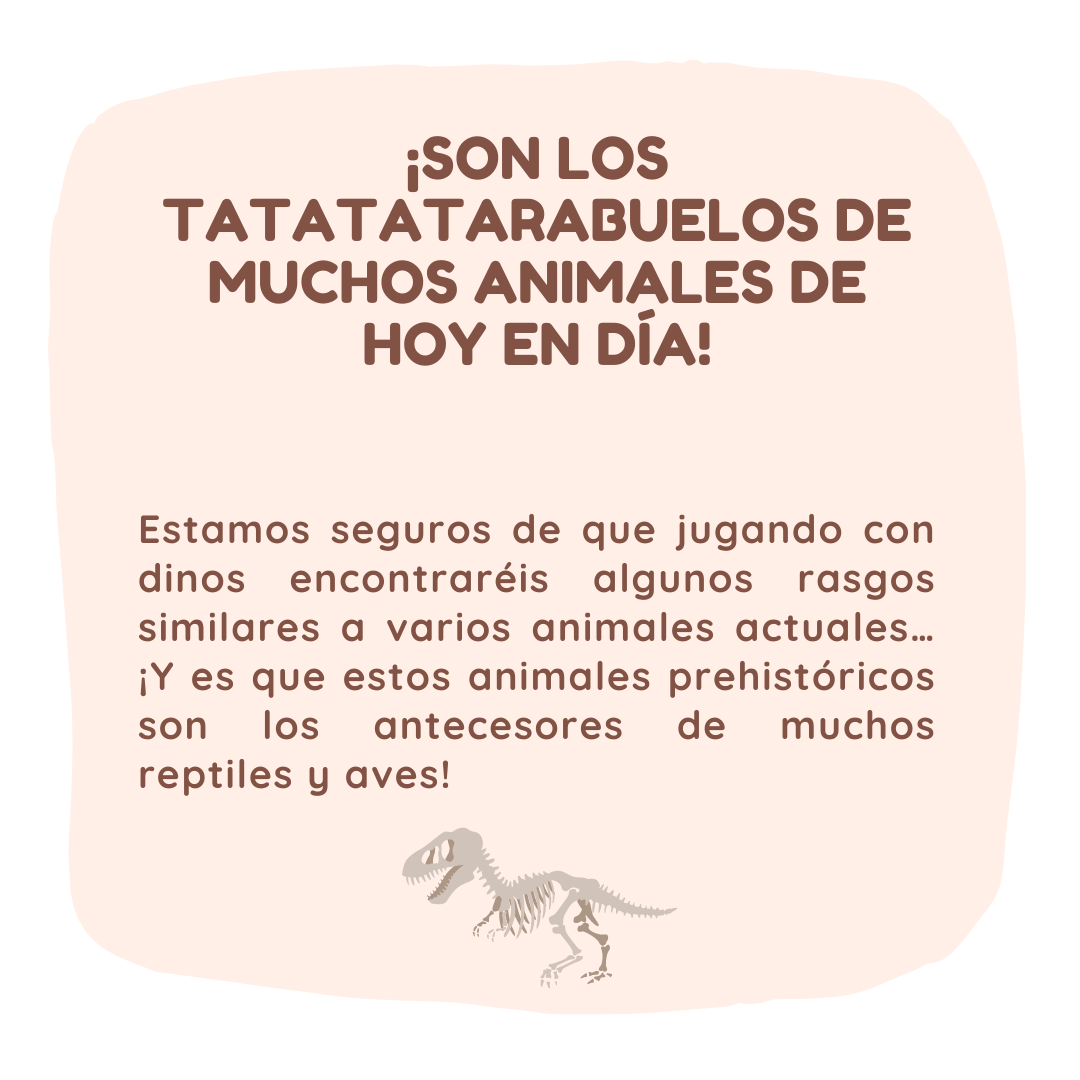 Los dinosaurios son tatarabuelos de muchos animales